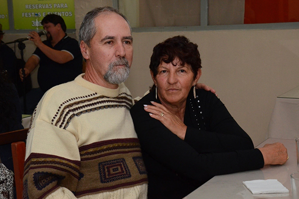 Luiz Fernando Subtil Sant'Ana e sua esposa Na�