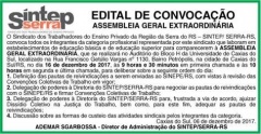 Convocação da categoria para Assembleia Geral