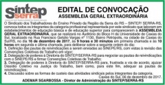 Convocao da categoria para Assembleia Geral